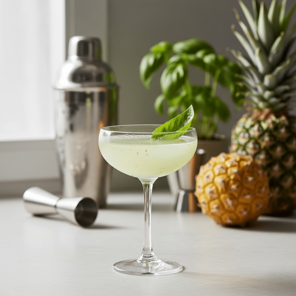 Mocktail Basil Smash Exotique basilic ananas
