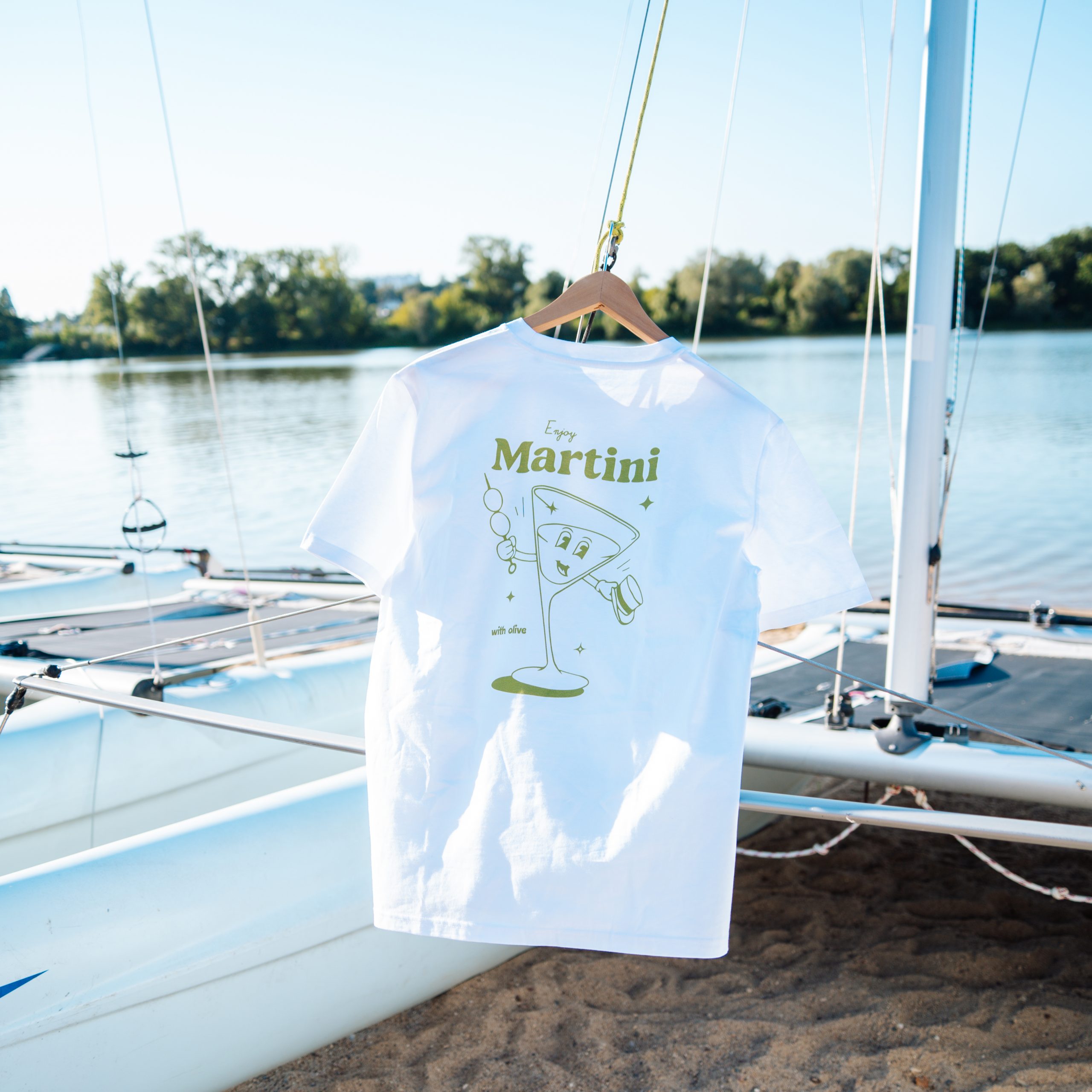 T-shirt Martini cadeau Noël cocktail