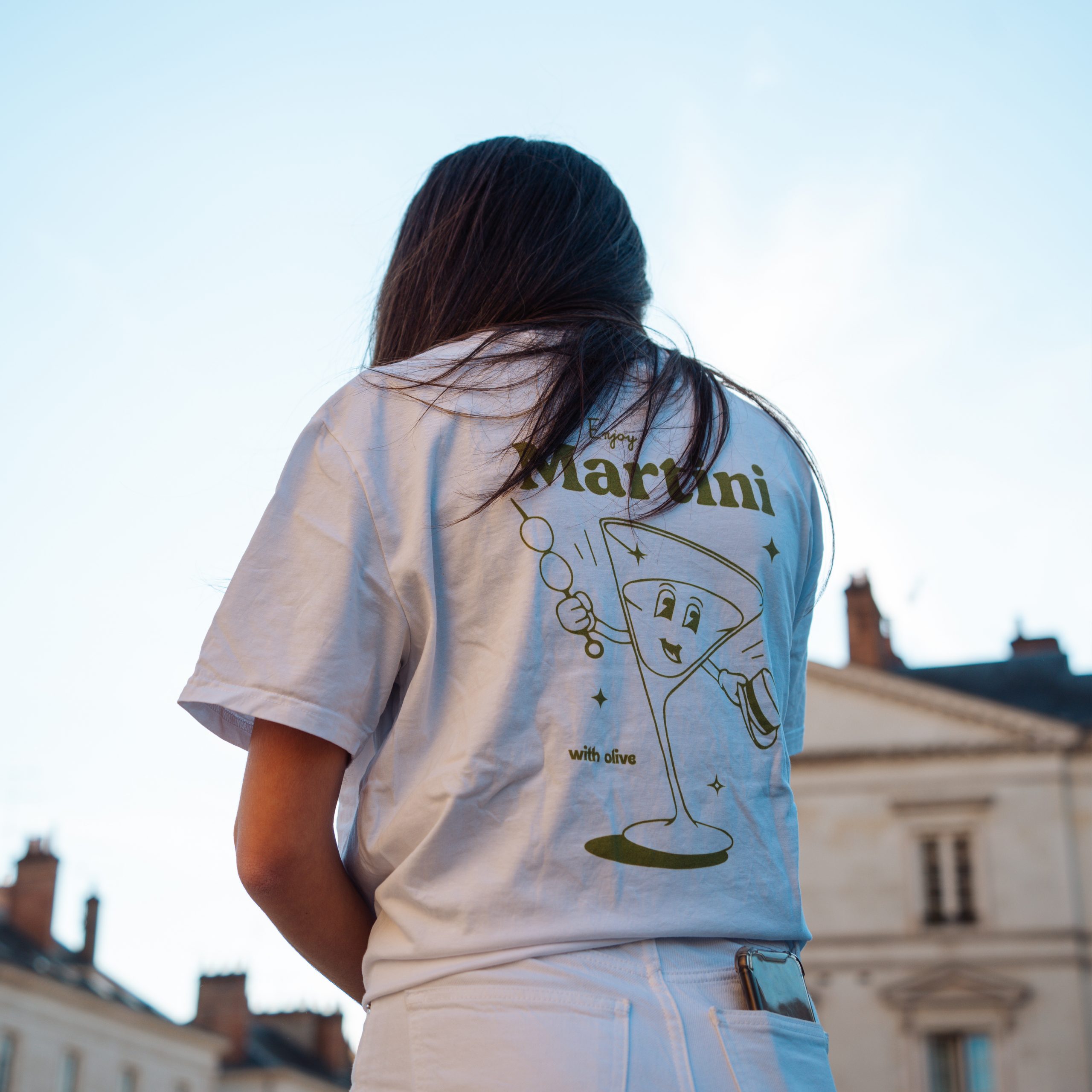 T-shirt Martini cadeau cocktail Paris
