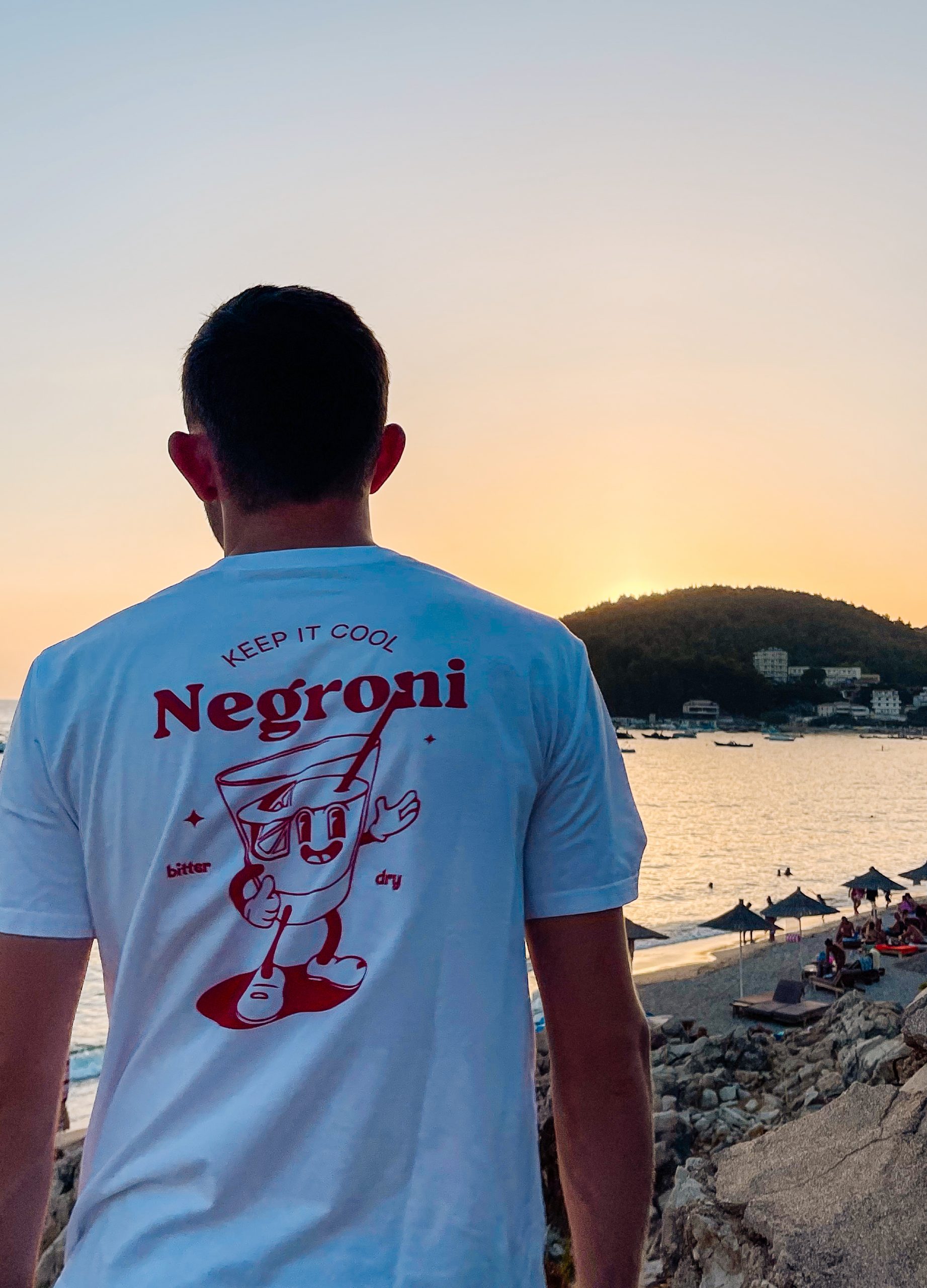 T-shirt Negroni cadeau cocktail Paris