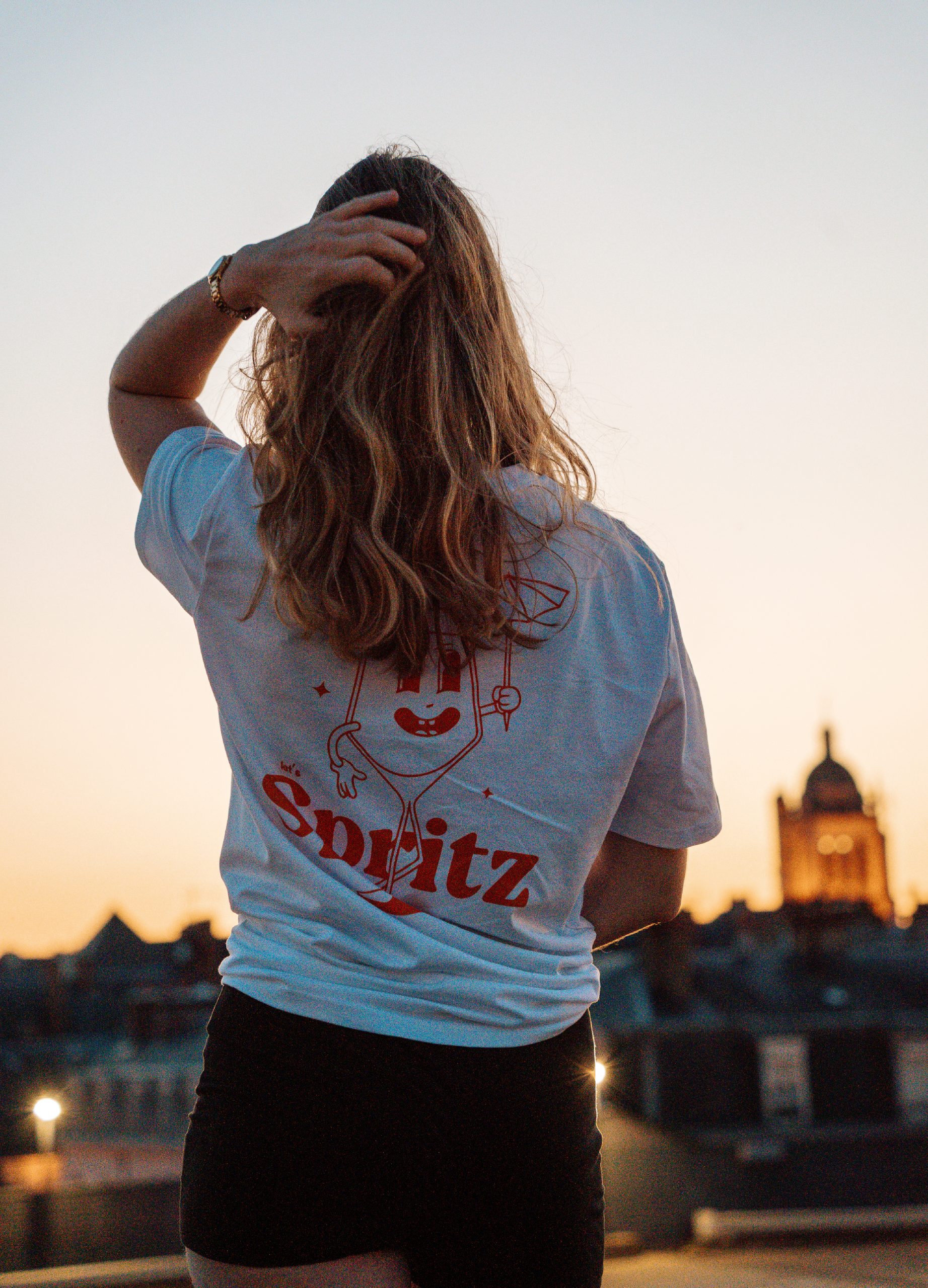 T-shirt Spritz soirée cocktail style graphique