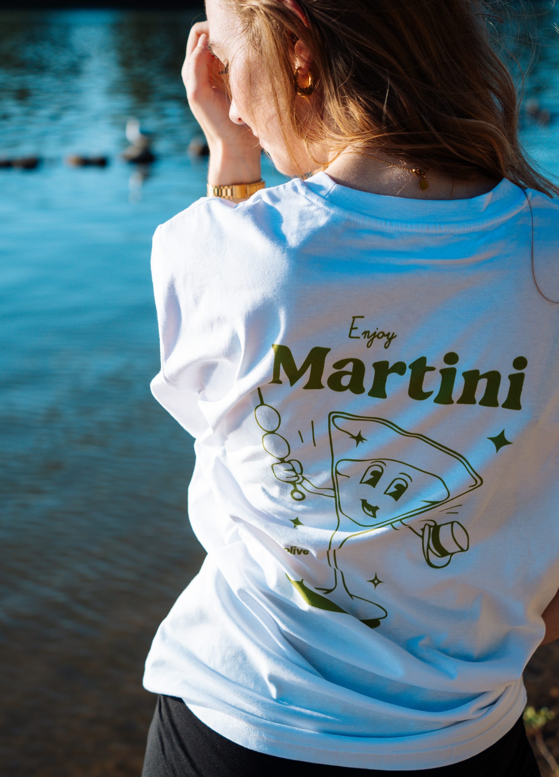 T-shirt Martini cocktail hometail élégance