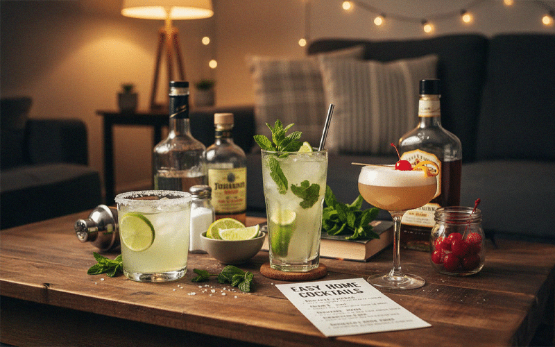 Faire cocktails à la maison